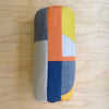 Patchwork Bolster Cushion - Orange/ Blue /Mustard