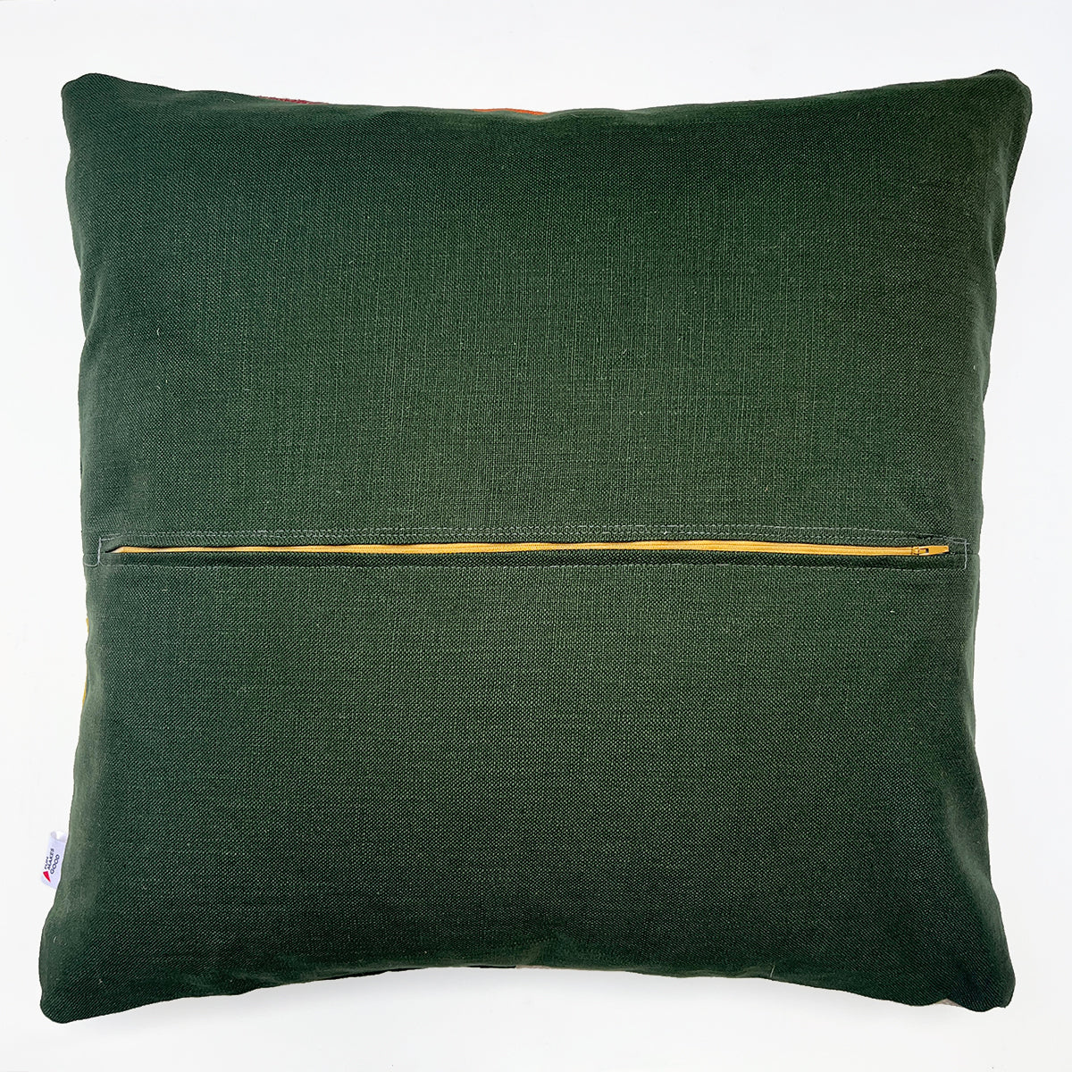 Patchwork Large Cushions - Red/Orange/Green/Mustard A