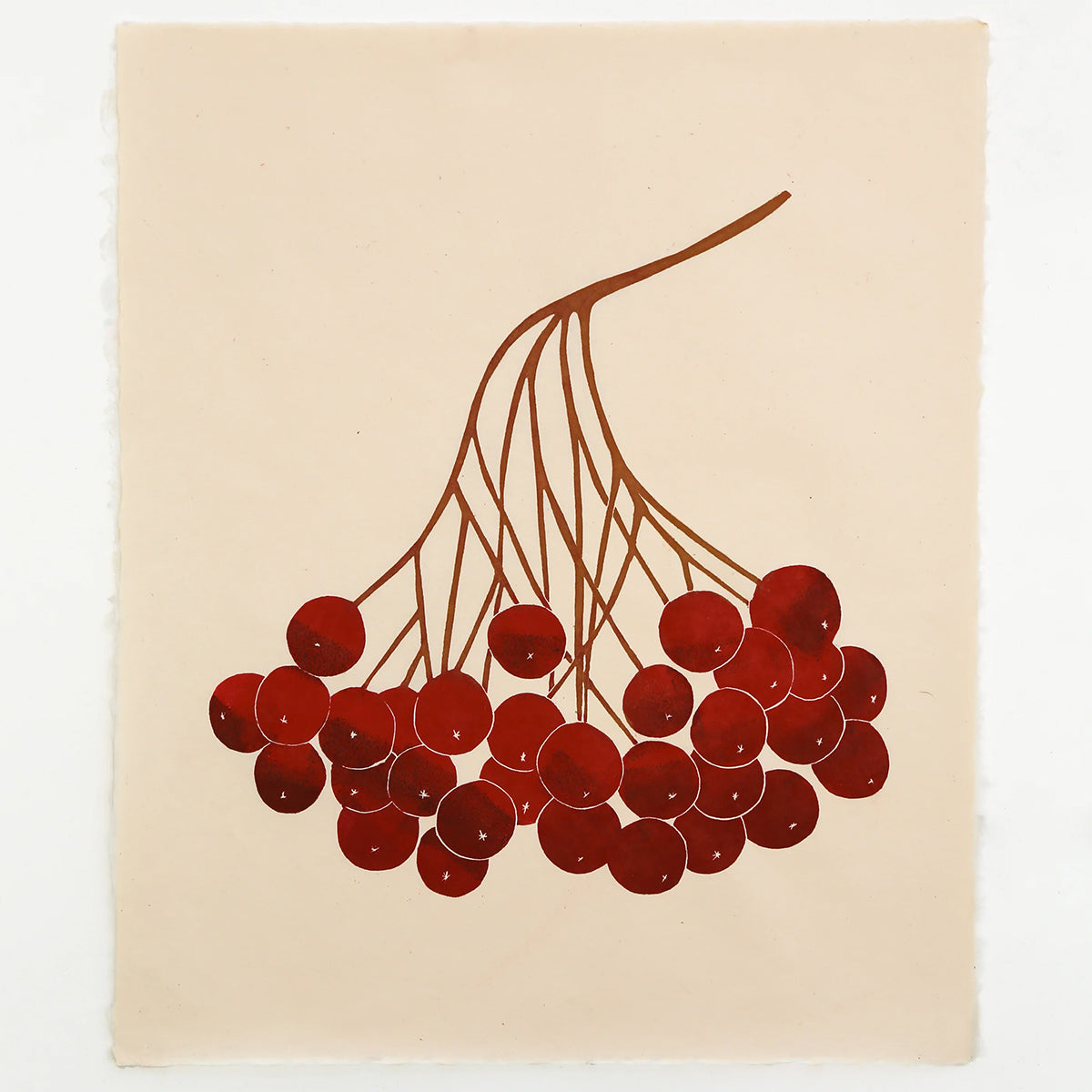 Rowan Berry Block Print