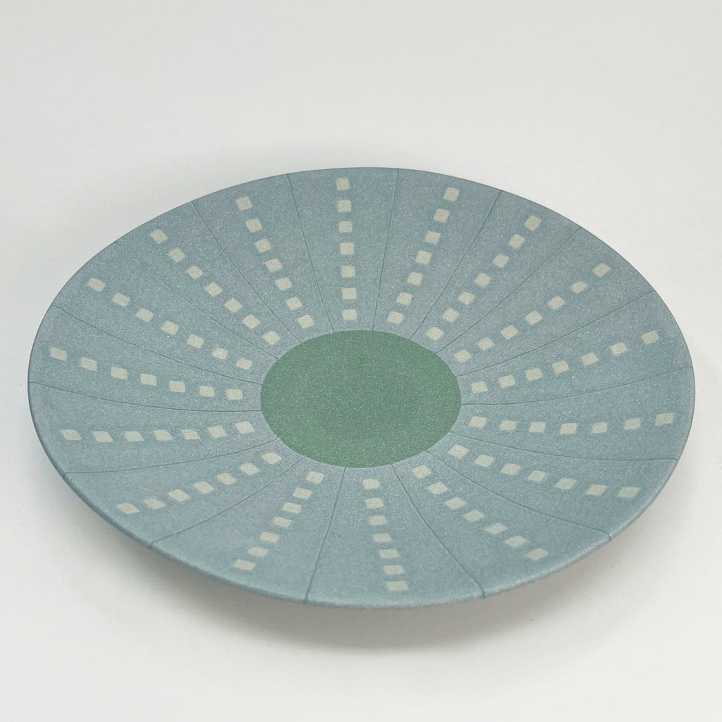 Salad Plate - Grey Blue/Dark Green/Pale Grey