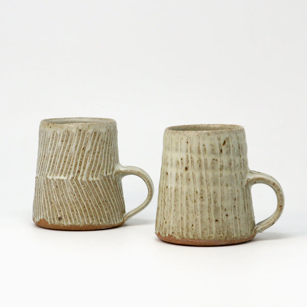 Textured Tapered Mug - Cornish Stone & Dolomite glaze