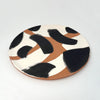 Terracotta Plate with Black and White Slip
