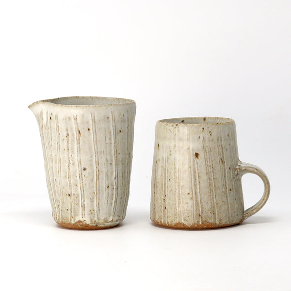 Textured Mug - Cornish Stone and Dolomite glaze