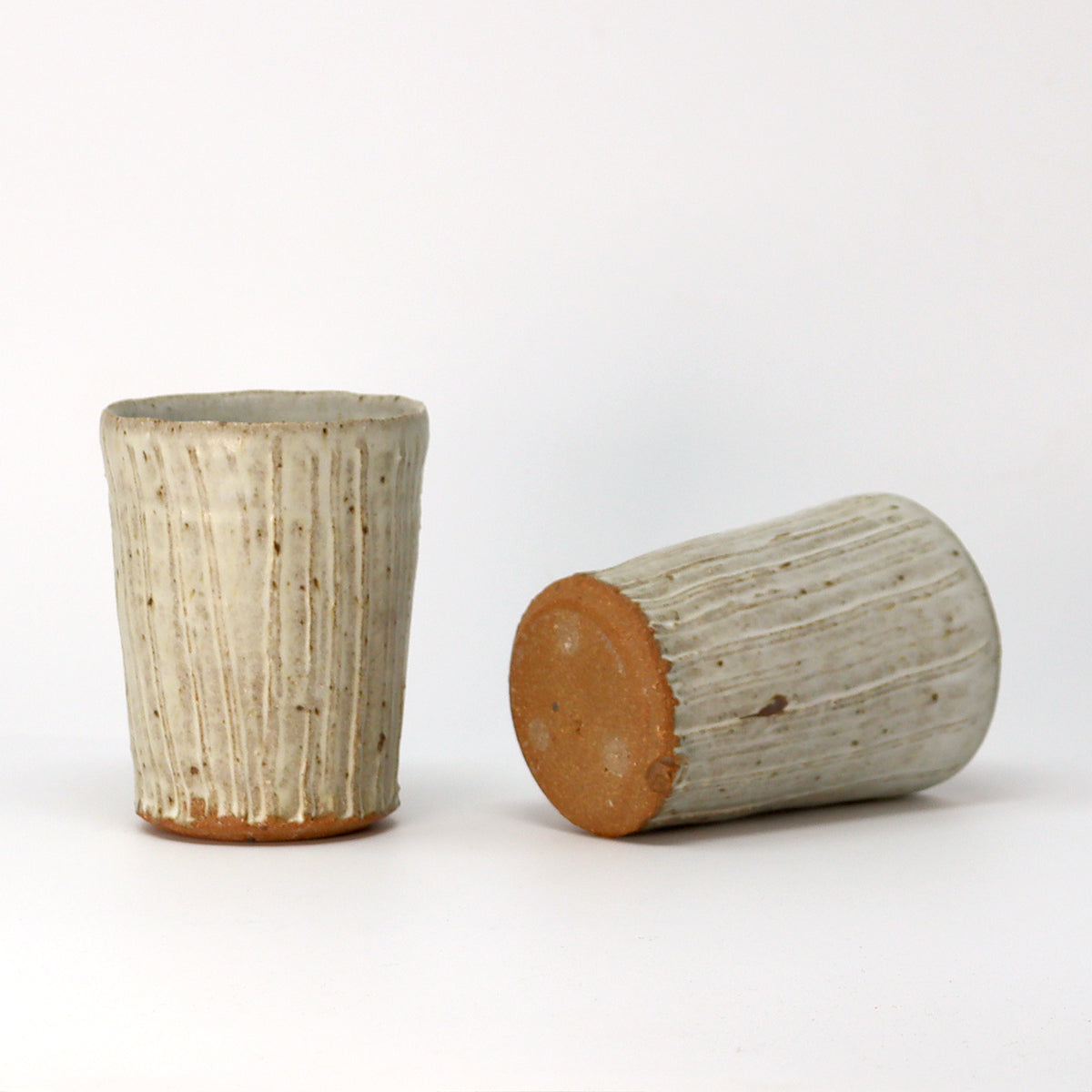 Textured Beaker - Cornish Stone and Dolomite glaze