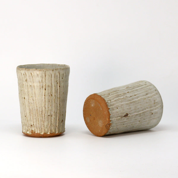 Textured Beaker - Cornish Stone and Dolomite glaze