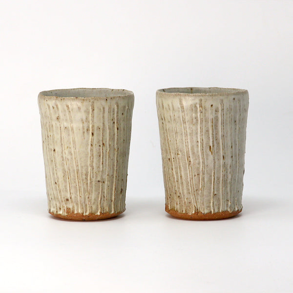 Textured Beaker - Cornish Stone and Dolomite glaze