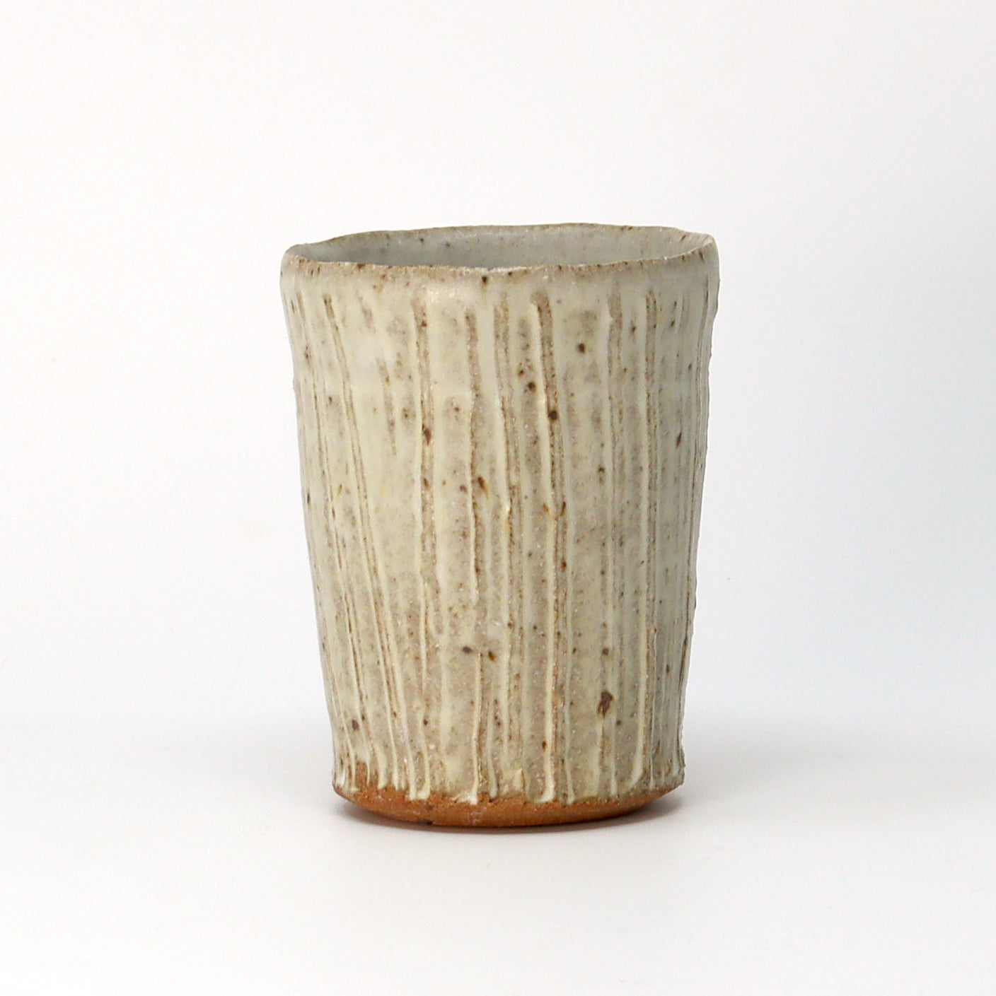 Textured Beaker - Cornish Stone and Dolomite glaze