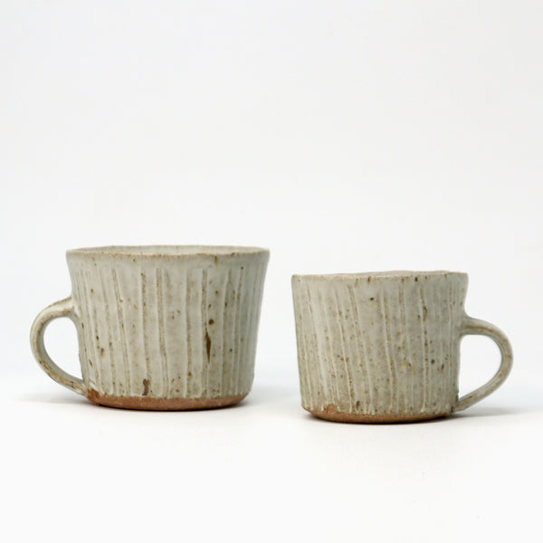 Textured Large Mug - Cornish Stone and Dolomite glaze