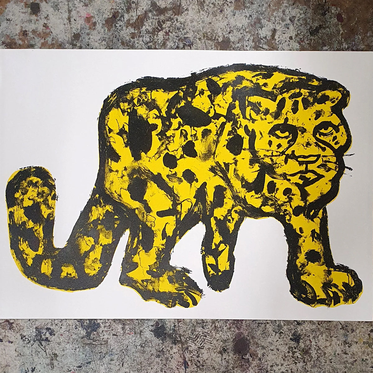 The Yellow Cat Screen Print