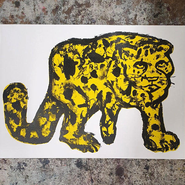 The Yellow Cat Screen Print