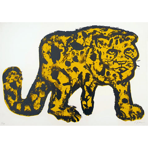 The Yellow Cat Screen Print