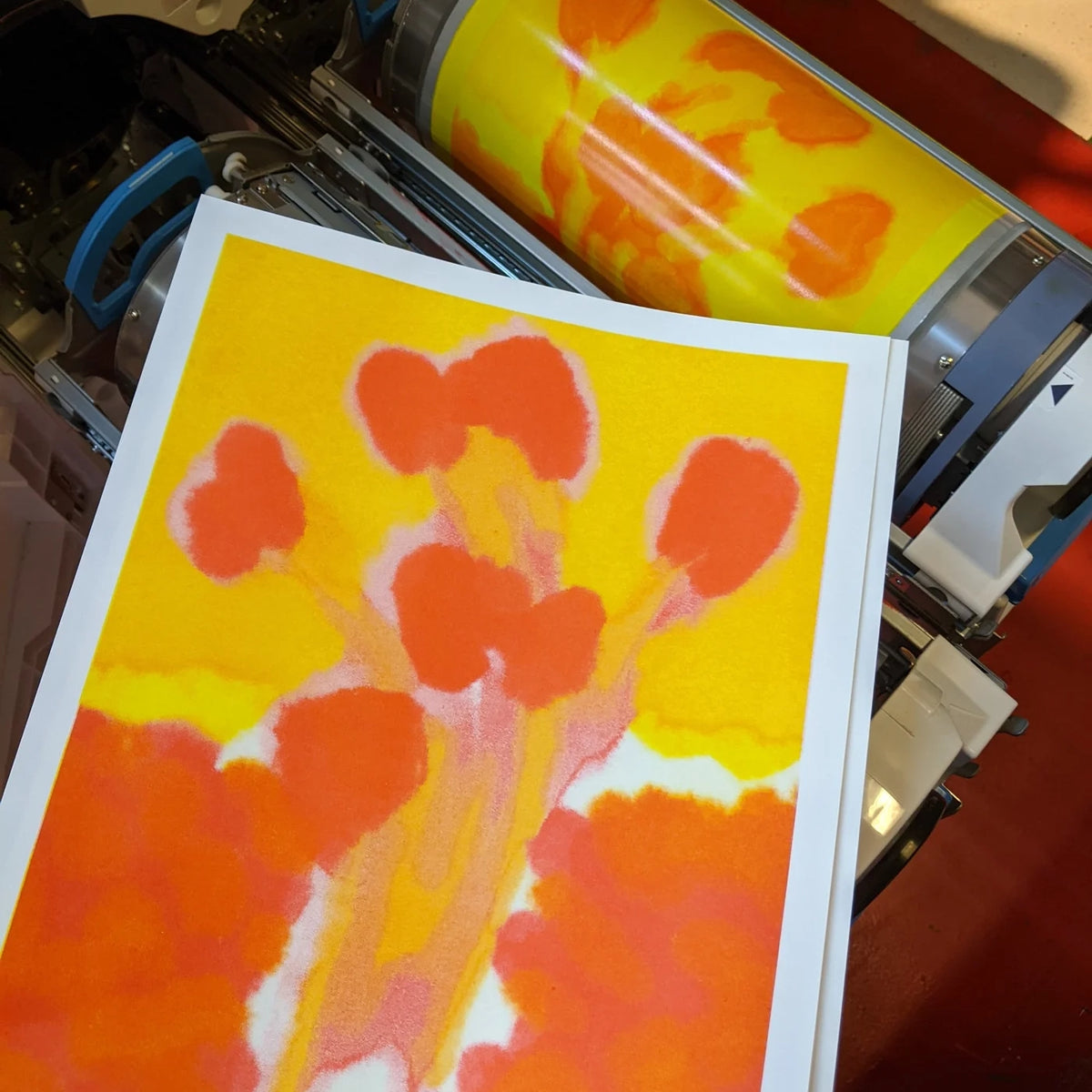 Tulips A3 Risograph Print