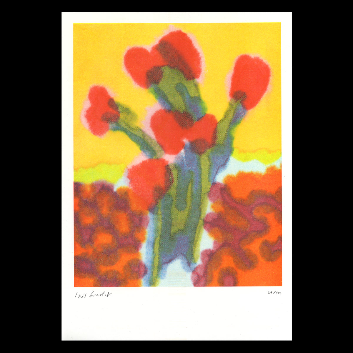 Tulips A3 Risograph Print