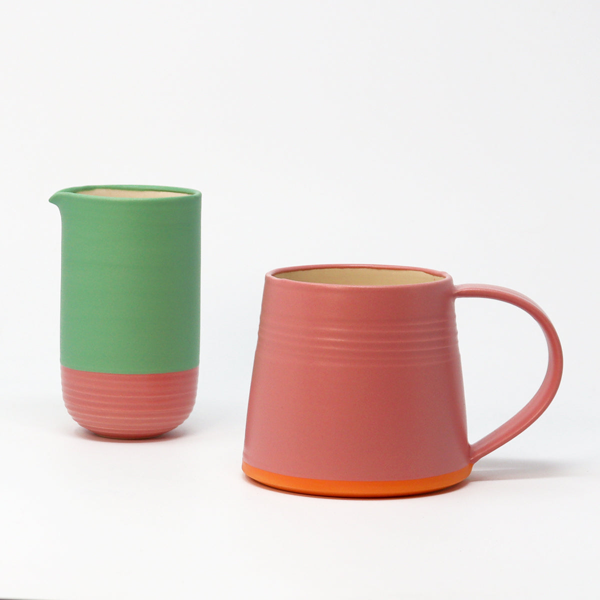 Two Tone Jug - Arsenic / Rose