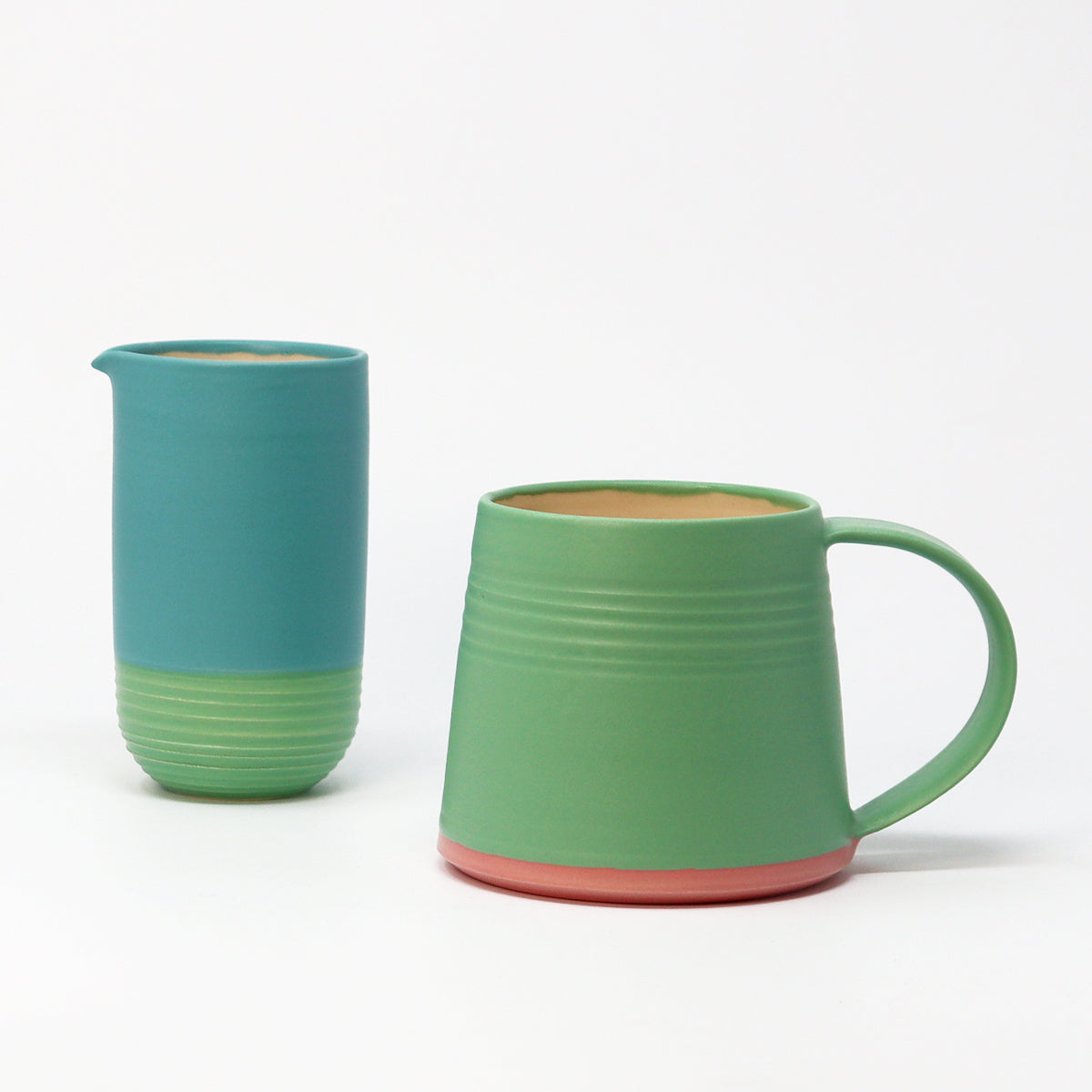 Two Tone Jug - Teal / Green