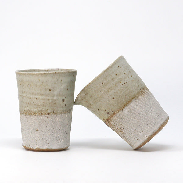 Two Tone Pourer - Cornish Stone and Dolomite glaze / Bisque slip