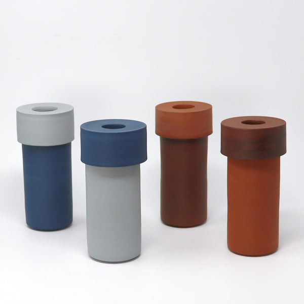 Two-tone Vase - Wine / Terracotta