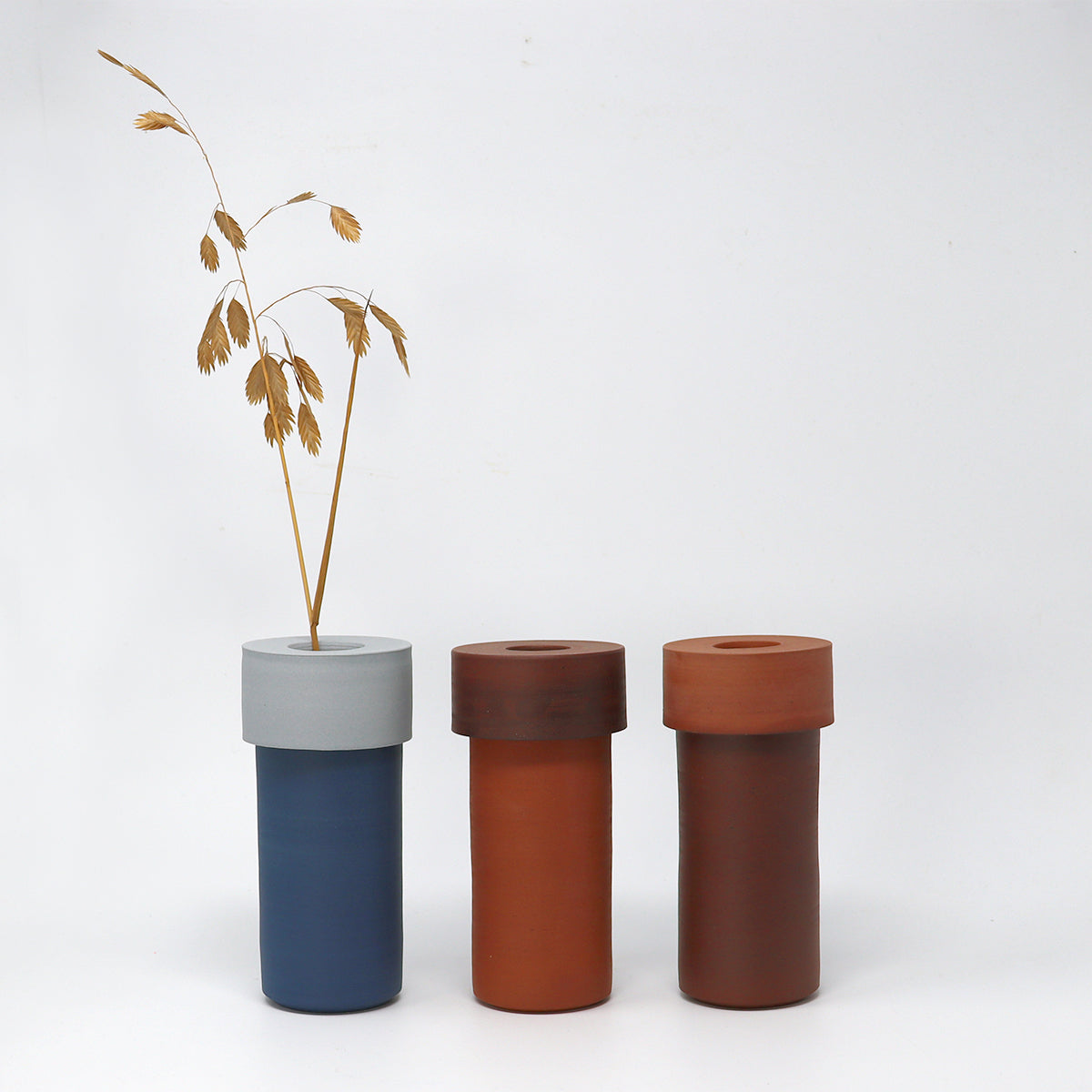 Two-tone Vase - Wine / Terracotta