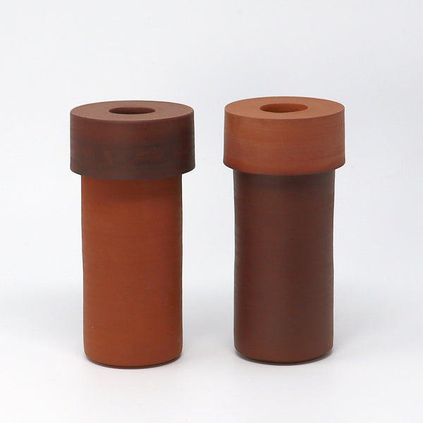 Two-tone Vase - Wine / Terracotta