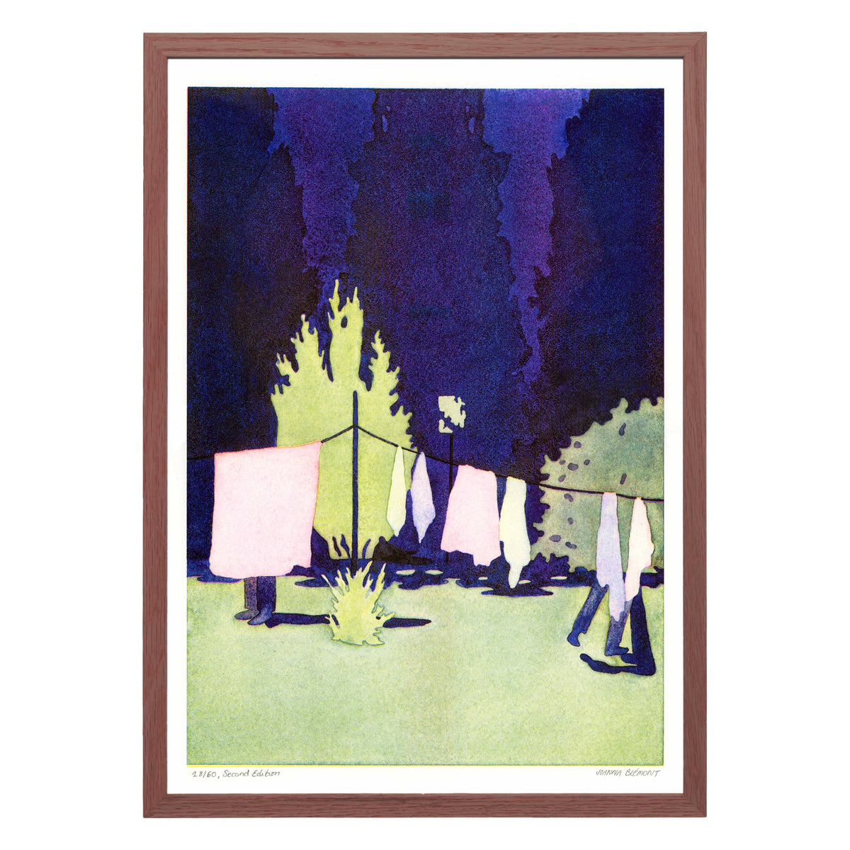 Washing Line A3 Risograph Print