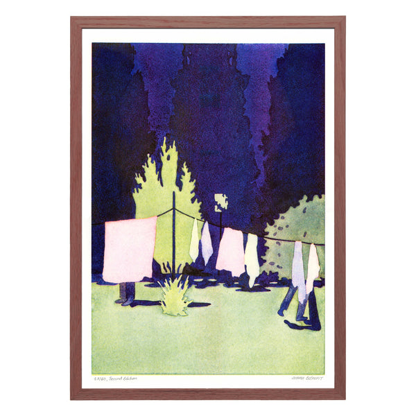 Washing Line A3 Risograph Print