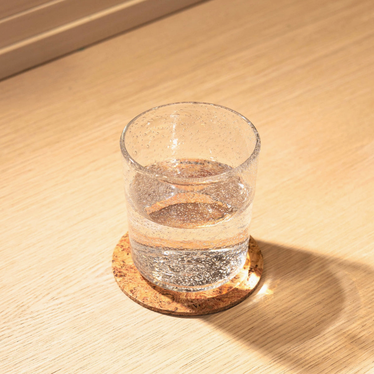 Round Cork Natural Coasters - Set of 4