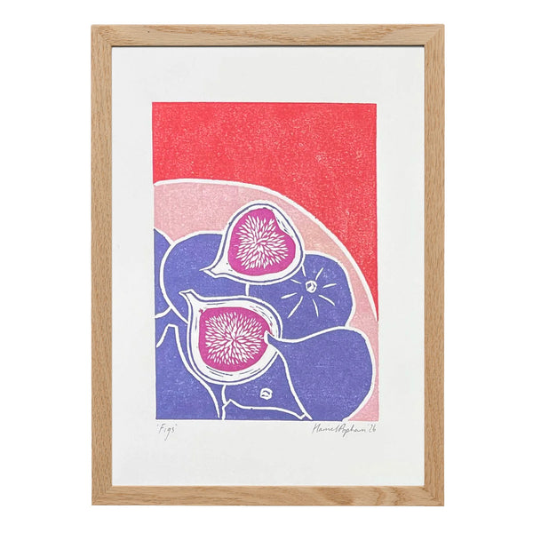 Figs A5 Lino Print