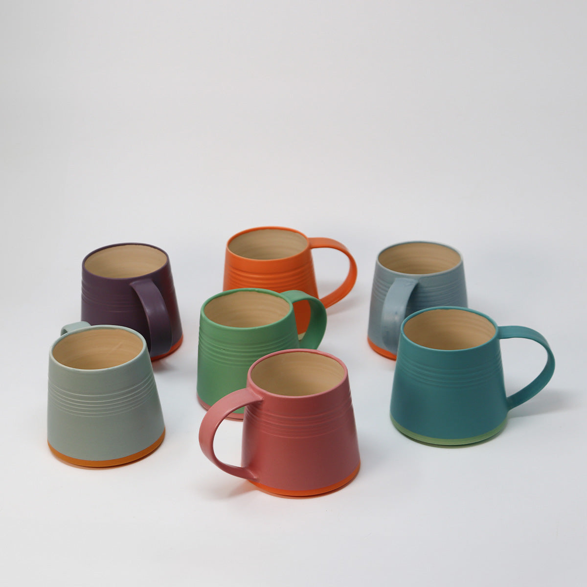 Skyline Mug - Slate / Tangerine