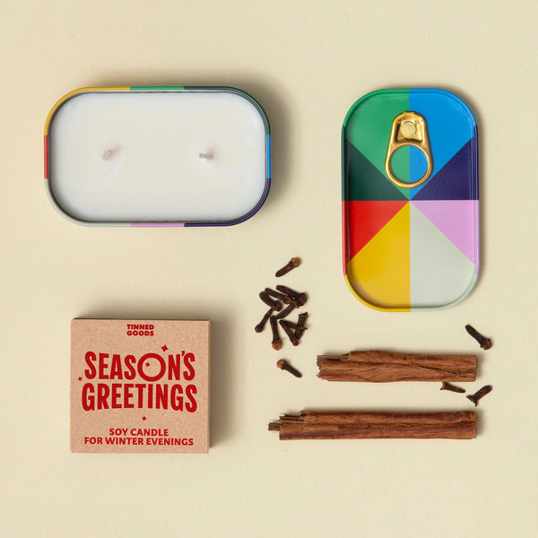 Tinned Goods - Season's Greetings Candle