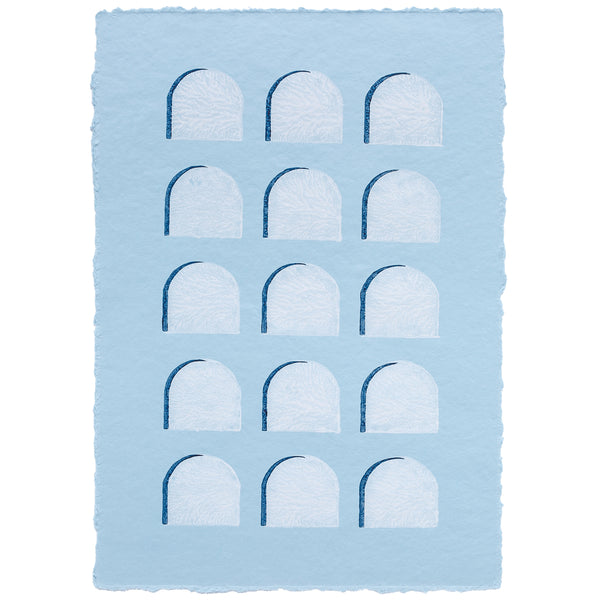 Arches Print Blue