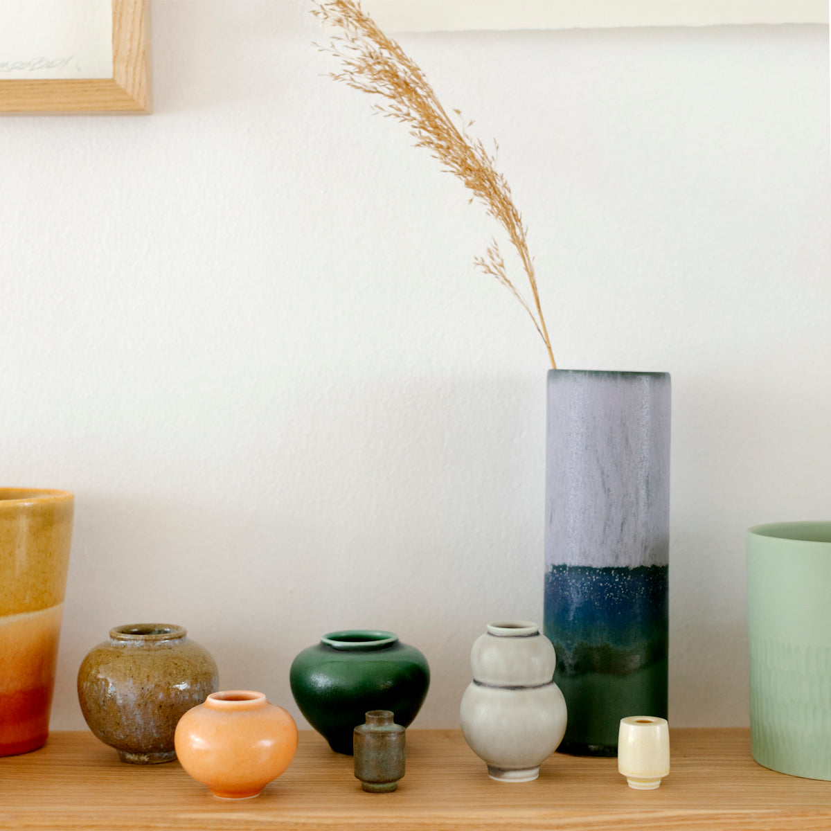 Cylinder Vase Lilac/Green
