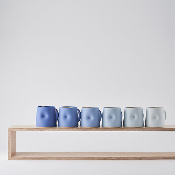 Cobalt Blue Scale Everyday Mug Set