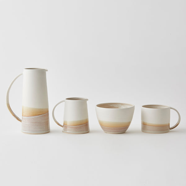 Rainbow Medium Jug White/Stone Gloss
