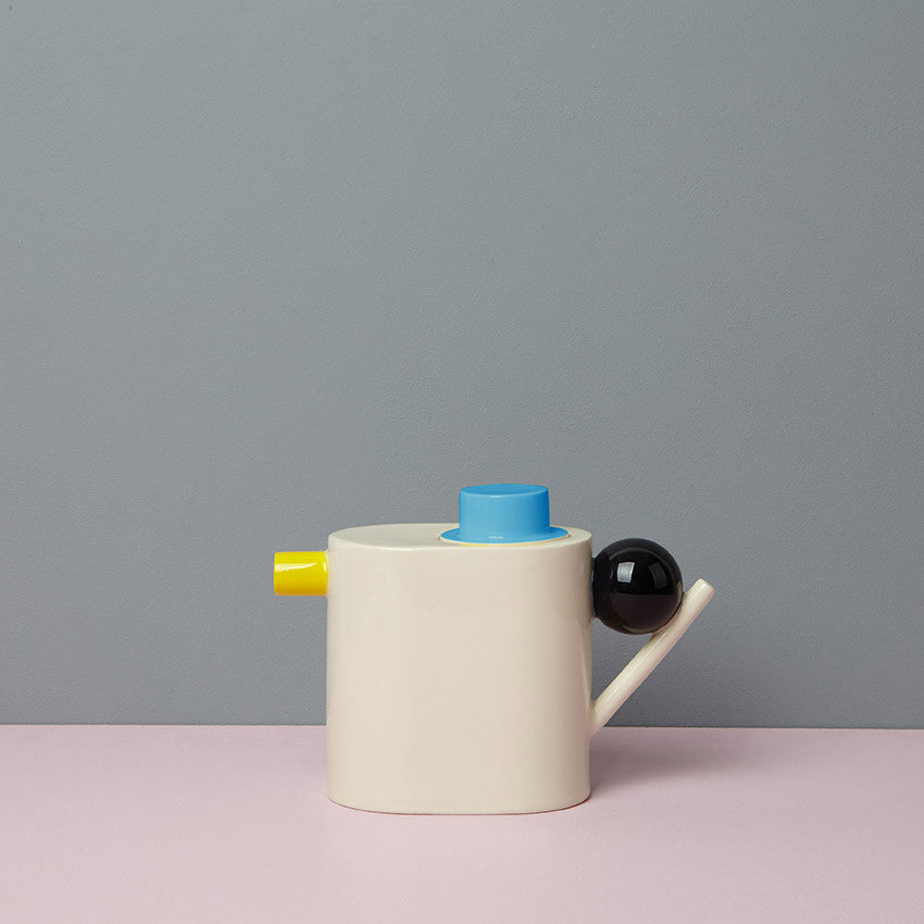 Zylinder Tea Pot - yellow/blue/black - Kobi & Teal
