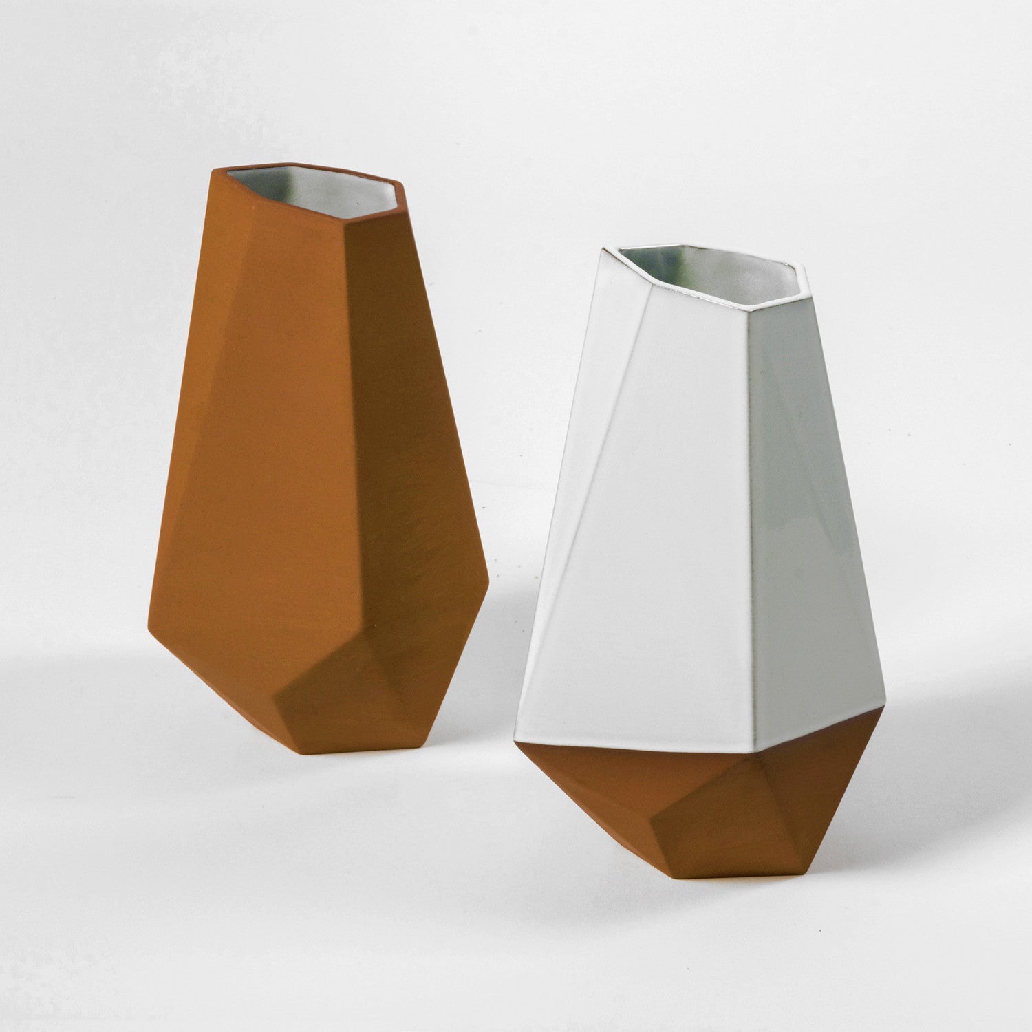 Geometric Unglazed Vase