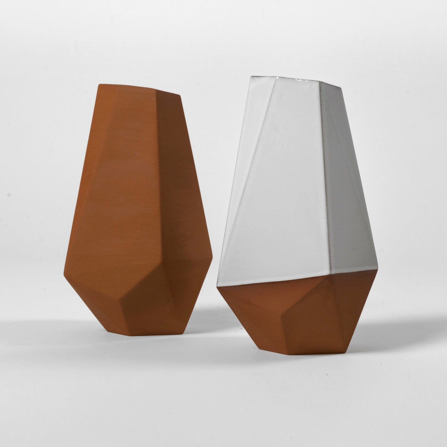 Geometric Unglazed Vase
