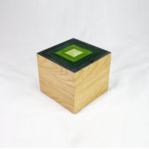 Green Prism Cube Box