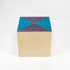 Lilac Pyramid Cube Box