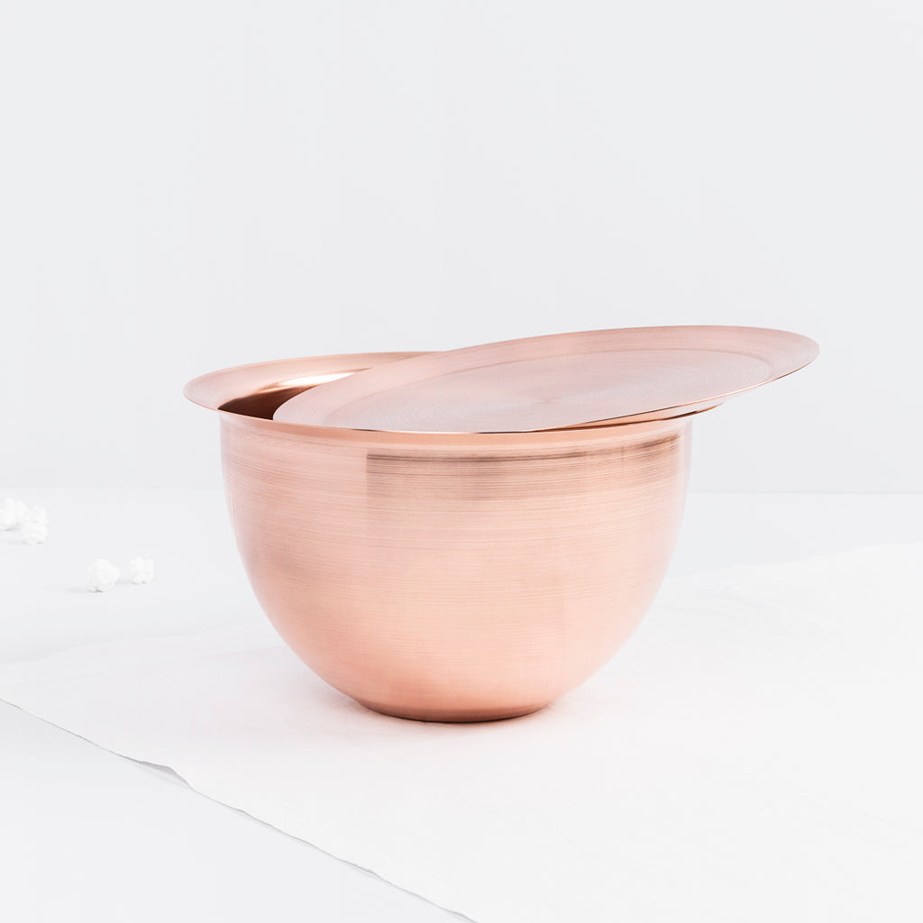 Loha Copper Bowl and Lid Set