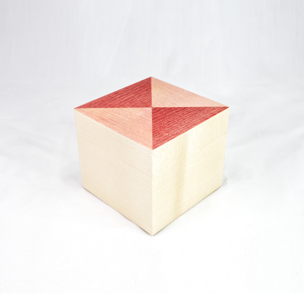 Pink Pyramid Cube Box