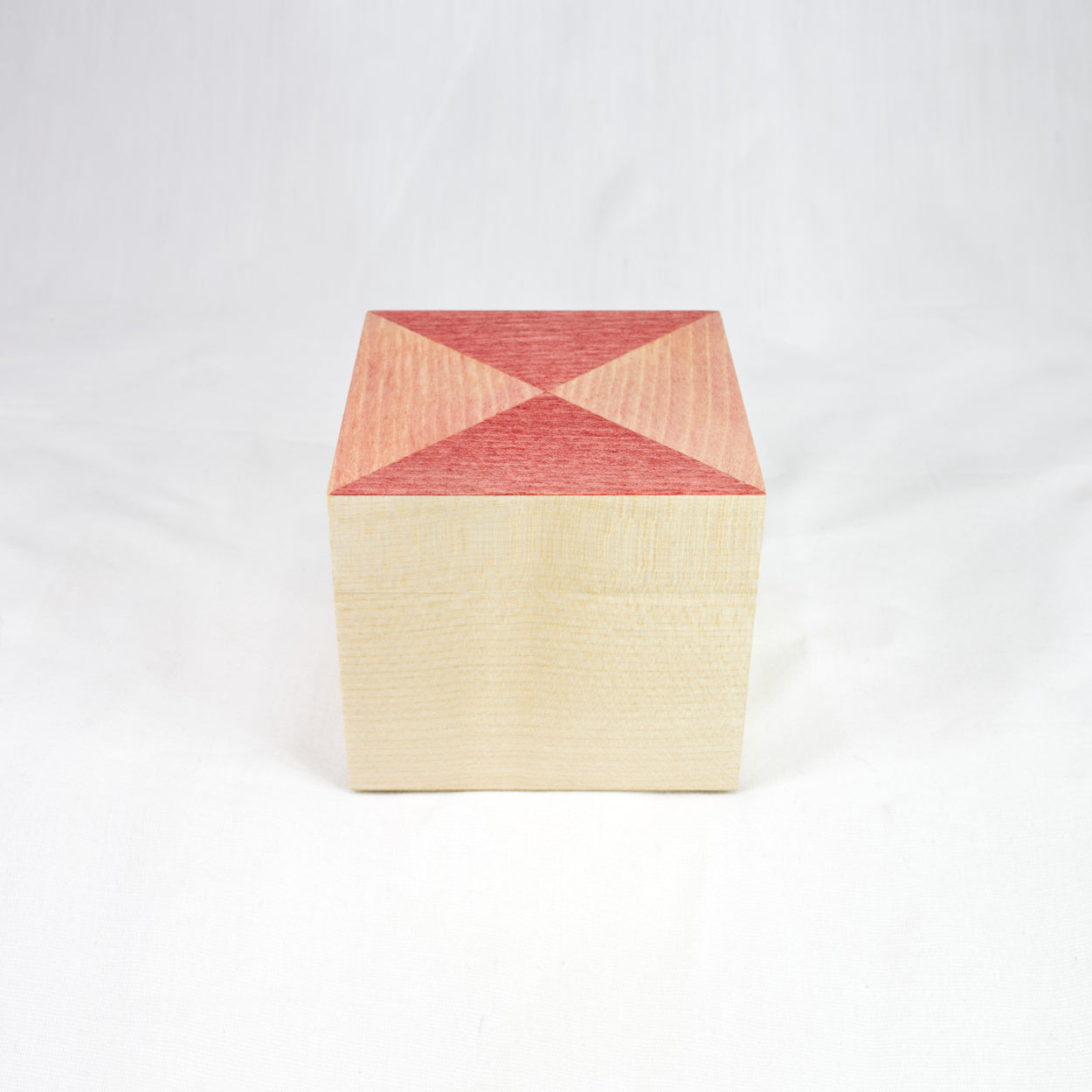 Pink Pyramid Cube Box