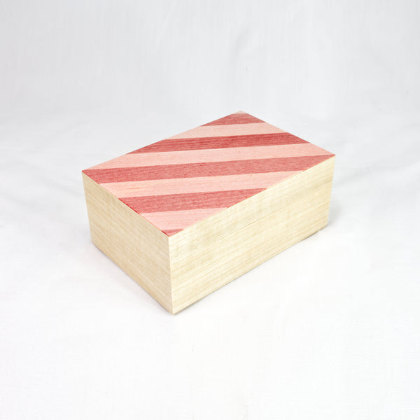 Pink Stripe Tray Box