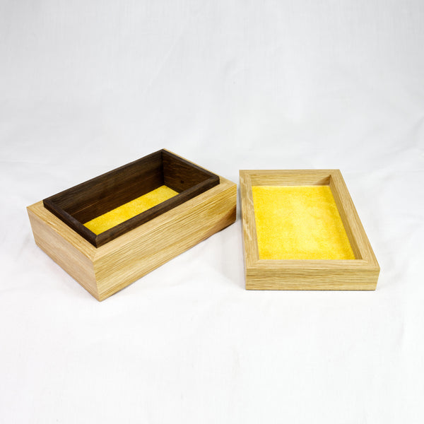 Pinstripe Tray Box Oak