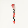 Small Porcelain Spoon Black and Red