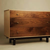 SB4 Birch Plywood and Walnut Chest of Drawers