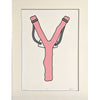 Slingshot Lithograph Print - Pink