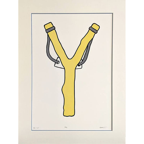 Slingshot Lithograph Print - Yellow