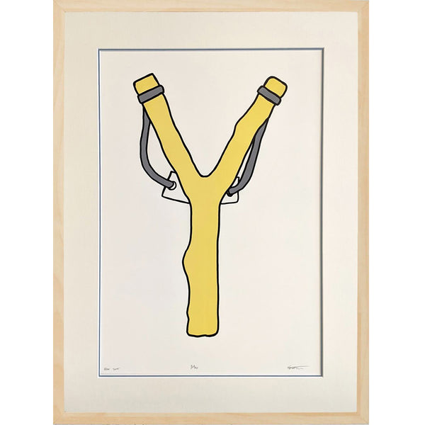 Slingshot Lithograph Print - Yellow