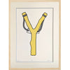 Slingshot Lithograph Print - Yellow