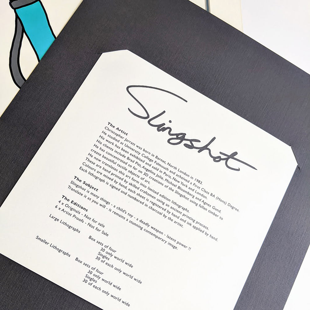 Slingshot Lithograph Print - Yellow